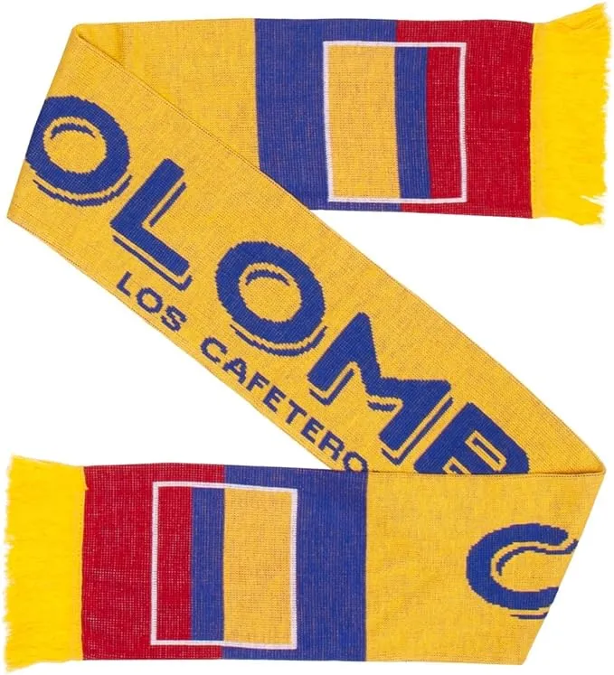 Colombia Soccer Knit Scarf