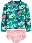 Simple Joys by Carter's Girls' 2-Piece Assorted Rashguard Sets