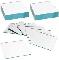 Juvale 50 Pack Square Glass Mirror Tiles