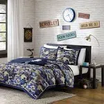 Josh Twin/Twin XL Reversible Coverlet Set Blue