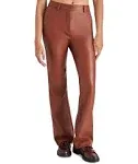 NEW STEVE MADDEN mercer faux leather pant in cognac