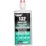 Lord Fusor 132 Plastic Repair Adhesive Super Fast, 7.1 oz.