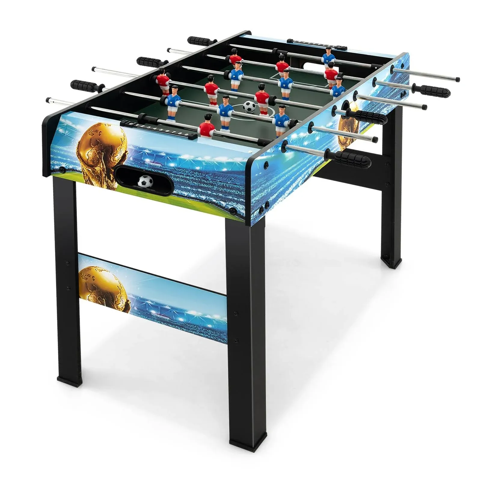 Costway 37 inch Mini Foosball Table with Score Keeper and Removable Legs