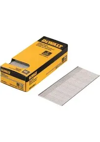 Dewalt DBN18200-2 2&#034; 18 Gauge Brad Nails, Coated Finish Staight Angle, 2500/Pk