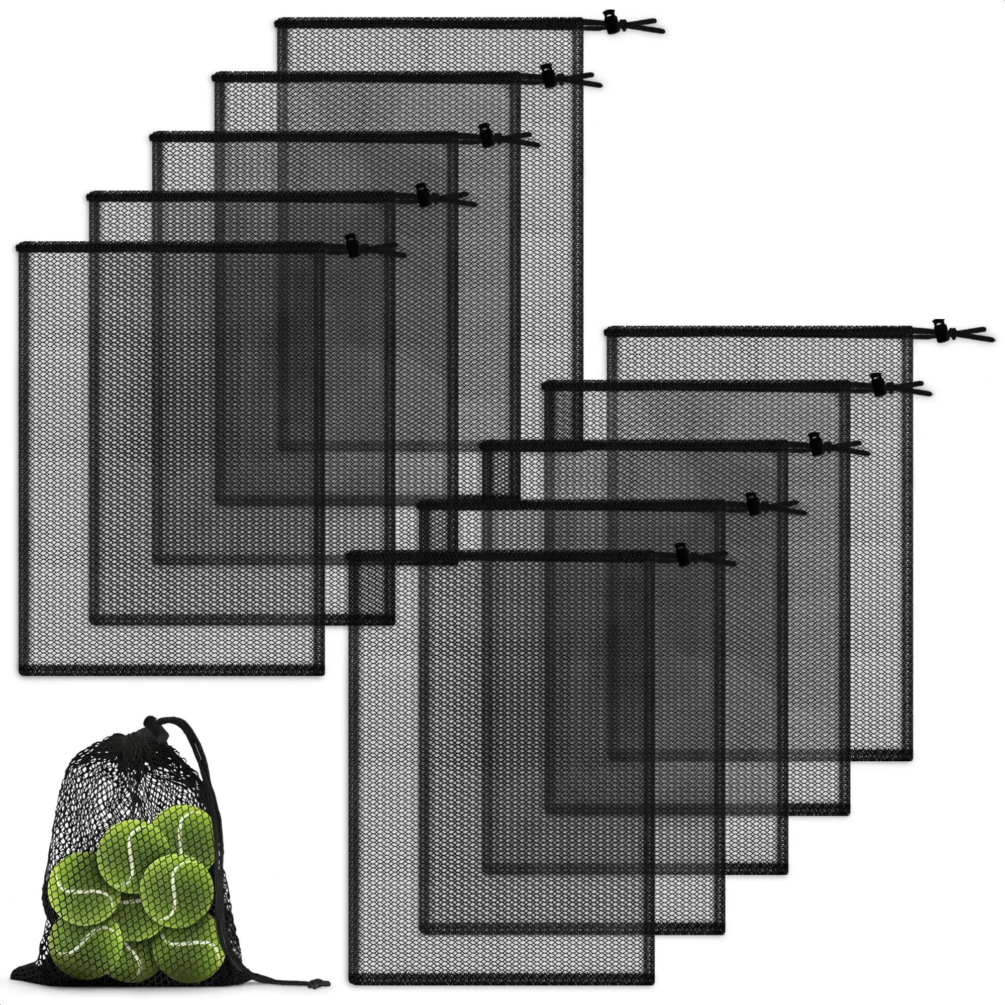 The Little Green Change Durable Nylon Mesh Drawstring Bag