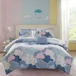 Urban Habitat Kids Cloud Blue Full/Queen Cotton Printed Comforter Set