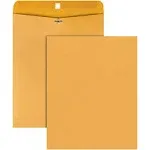 Office Depot&reg; Brand Manila Envelopes, 11-1/2&quot; x 14-1/2&quot;, Clasp Closure, Brown Kraft, Box Of 100