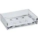 Rectangular Clear Acrylic Soap Dish