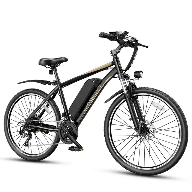 Jasion EB-X 26" Electric Bike for Adults, [Peak 850W Brushless Motor][21 Speed Gear] 25MPH 55 Miles Ebike, 450Wh Removable Battery Electric Mountain Bike, Commuting E Bike with Fork Suspension