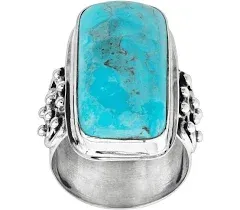 Silpada &#039;Big Spring&#039; Compressed Mojave Turquoise Statement Ring in Sterling