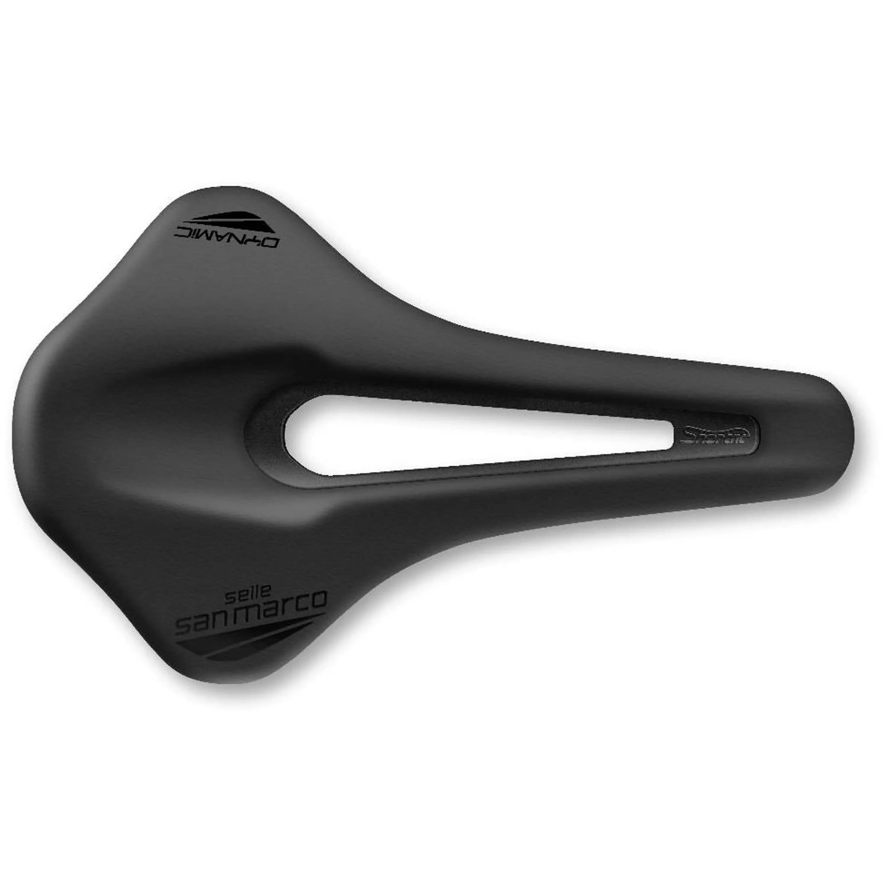 Selle San Marco Shortfit 2.0 Dynamic Saddle: Black/Black