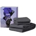 Purple SoftStretch Sheets, Stormy Grey, Queen