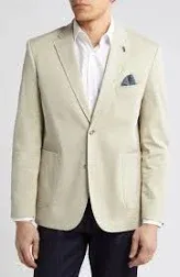 Johnston Murphy Tan Washed Cotton Blazer