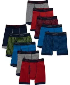 Hanes Boys' Comfort Flex Tagless Boxer Briefs (10 Pack)