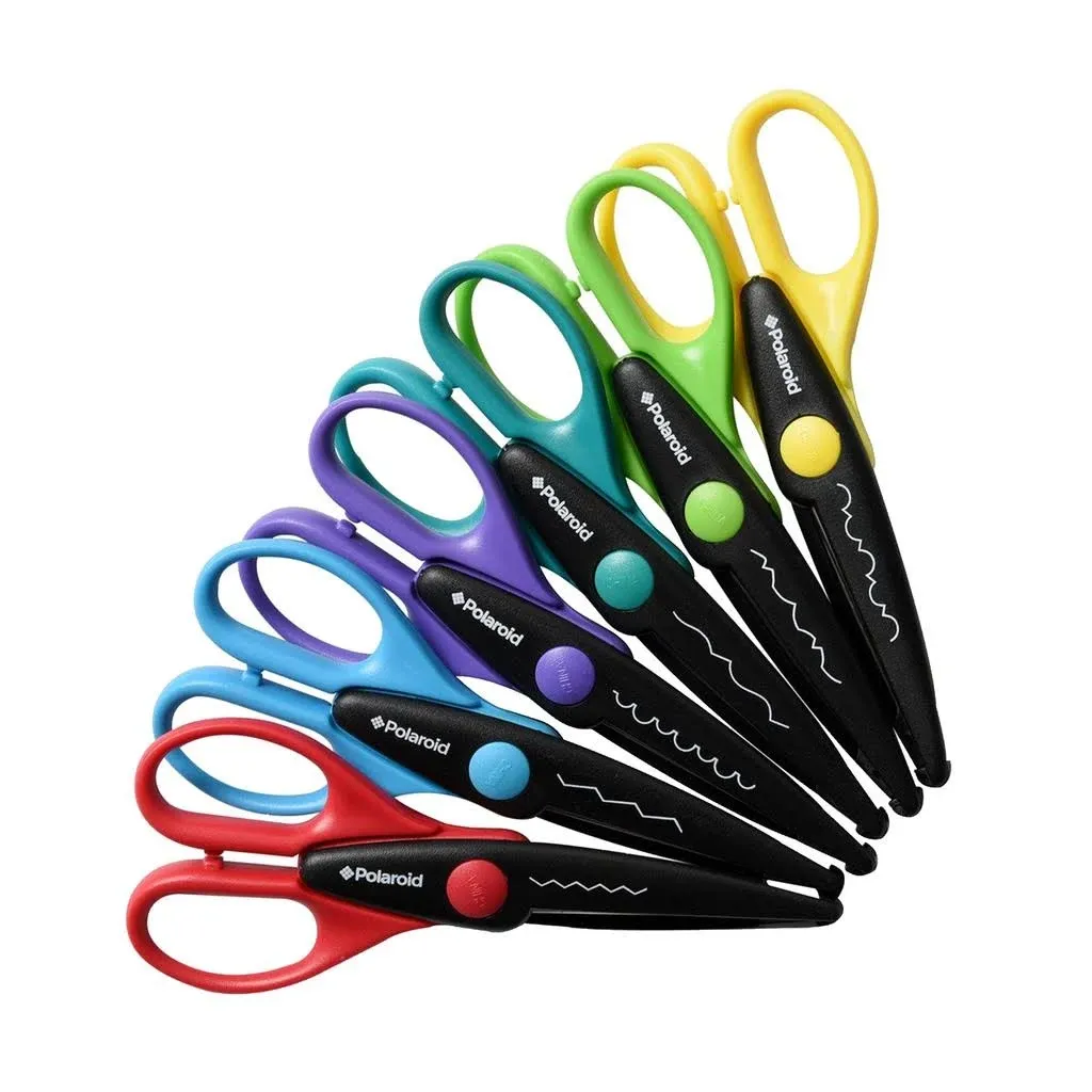 Zink 6 Colorful Decorative Edge Scissor Set for Photo Projects