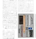 Mr. Pen- Compass and Protractor Set, Geometry Kit, Compass Protractor Set, Protractor, Compass for Geometry, Math Compass, Compass School, Math Compass and Protractor, Geometry Tools Set, Geometry Set