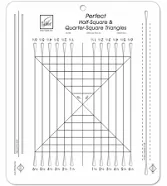 June Tailor Perfect Half Square & Quarter Square Triangles Ruler