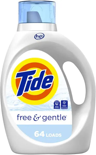 Tide Liquid Free & Gentle Laundry Detergent - 105 fl oz