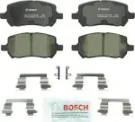 BOSCH BC956 QuietCast Premium Ceramic Disc Brake Pad Set - Compatible With Select Chevrolet Cobalt; Pontiac G5, Pursuit; Saturn Ion; FRONT