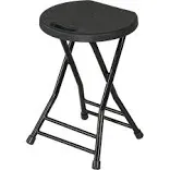 Allpop 2 Pack Folding Stool 18 Inch Foldable Stool Chair Set of 2