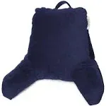 Shredded Memory Foam Reading Backrest Pillow, Petite In Navy Blue