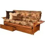 Kodiak Phoenix Frame-Barbados Finish-Canadian Wildlife Mattress-Storage Drawers