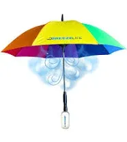 MisterBreeze UPF 50+ Misting Fan Umbrella