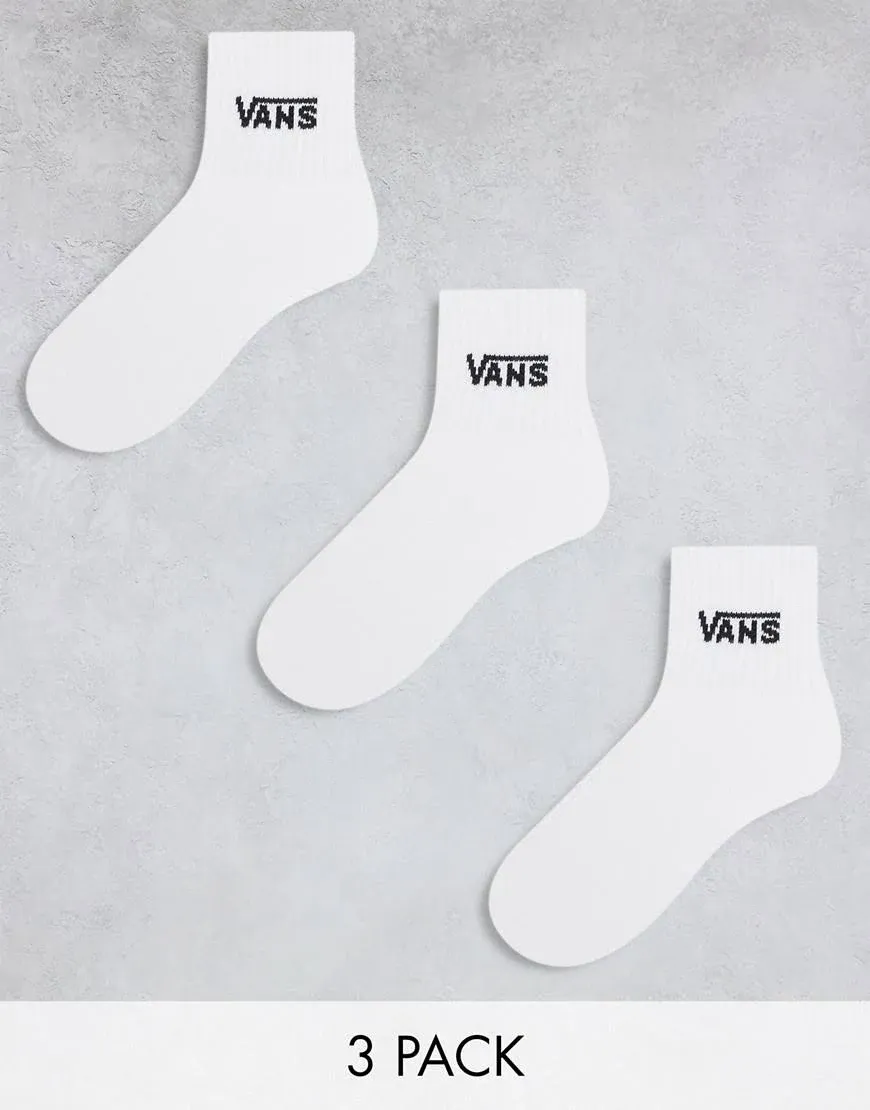 Vans Classic Half Crew Socks 3-Pack Womens 6.5-10