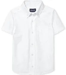 The Children's Place Boys Short Sleeve Oxford Shirt