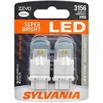 SYLVANIA - 3156 ZEVO LED White Bulb - Bright LED Bulb, Ideal for Daytime Running Lights (DRL) and Back-Up/Reverse Lights (Contains 2 Bulbs)