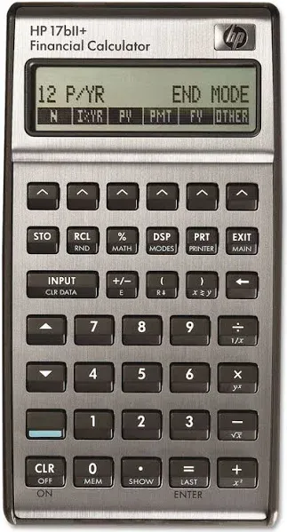 HP 17BII+ HEWLETT PACKARD PLUS FINANCIAL CALCULATOR w/ NEW Batteries