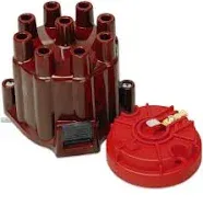 MSD Distributor Cap And Rotor Kit; GM Points Style Socket Cap;