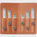 Würkin Stiffs Assorted Power Stays Magnet Collar Stay Travel Set Leather Wallet Case | Gift for Men | Seen on Shark Tank