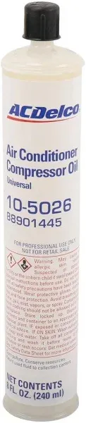 ACDelco 10-5026 Air Conditioning System PAG Oil - 8 oz Cartridge