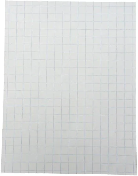 School Smart Double Sided Graph Paper, 8-1/2 x 11 Inches, 1/2 Inch Rule, White, Pack of 500 - 085279