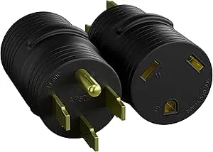 Leisure Cords Power Adapter 50 Amp Male to 30 Amp Female RV Camper Generator Plug Outdoor Electrical Power