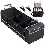 Farasla Waterproof Trunk Organizer with Insulated Leakproof Cooler Bag Foldable