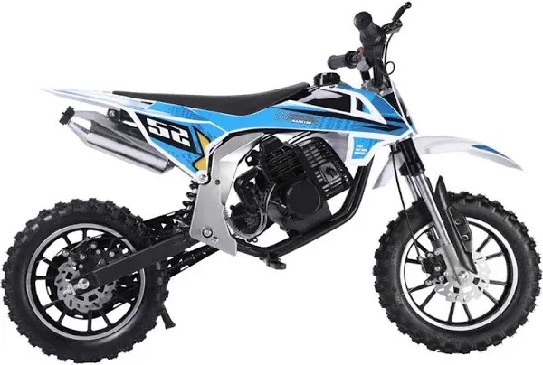 MotoTec Kids Gas Mini Dirt Bike 52cc 2-Stroke Scooter Motorcycle - Green