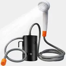 HOT &amp; COLD Water Portable Camp Shower Pump for Autumn Winter Camping 5 DAYS SHIP