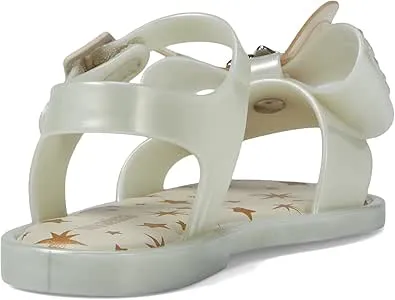 Mini Melissa Mar Sandal Star I (Toddler) Girl's Shoes White Metallic : 11 Little ...