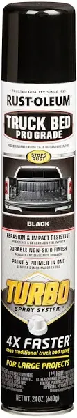 Rust-Oleum Pro Grade Turbo 24 oz. Black Truck Bed Liner Spray Pack of 6