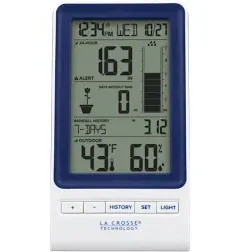 La Crosse Wireless Rain Station With Indoor/Outdoor Temp &amp; Humidity 724-1415BLV2