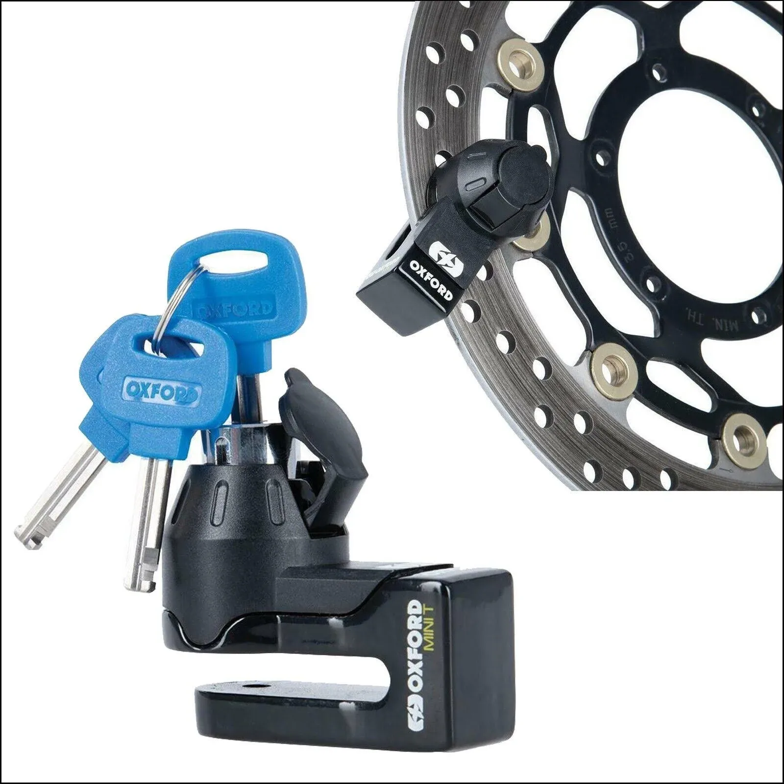 Oxford Disc Lock Mini T 5.5mm - Black