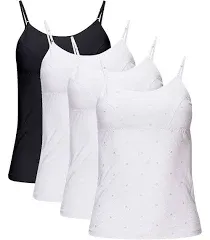 B2body Girls Camisole Undershirts with Shelf Bra