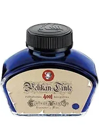 Pelikan 4001 Historical Bottled Ink for Fountain Pens, Royal Blue, 62.5ml, 1 ...