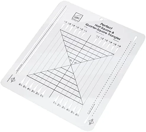 June Tailor 10x12 Perfect Half Square &amp; Quarter Square Triangle Ruler