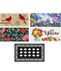 Evergreen Sassafras Spring and Summer Holidays Mats and Tray Set of 5