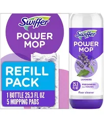 Swiffer PowerMop Mopping Pads, 11.41 x 5.31, 11/Box, 2 Boxes/Carton