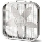 Cool Colors 20&#034; Box Fan with 3-Speeds,, White