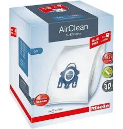 Miele AirClean 3D Efficiency GN 8 Vacuum Bags with 3Filters